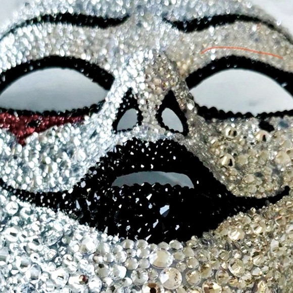 🆕Rhinestone Bedazzled Masquerade Bling Face Mask For Halloween,Mardi Grass &More - Picture 12 of 15